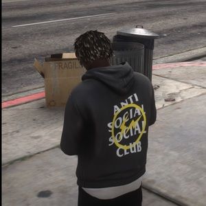 🖤 NWT🖤 ANTI SOCIAL Fragment Yellow Bolt Hoodie